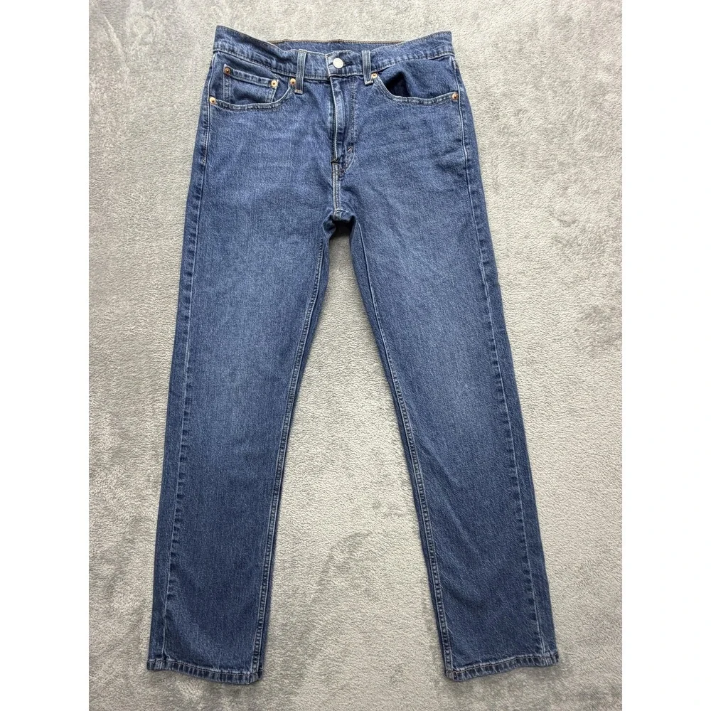 Levis 505 Jeans Mens‎ Measured 32x31 Blue Straight Leg Medium Wash Denim